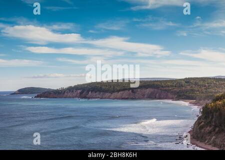 Kanada, Nova Scotia, Cabot Trail, Cape Breton Highlands National Park, Green Cove Stockfoto