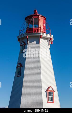 Kanada, Prince Edward Island, Panmure Island, Panmure Head Lighthouse Stockfoto