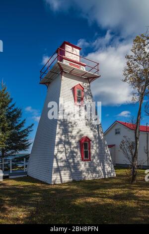 Kanada, New Brunswick, Northumberland Strait, Bouctouche, Dixon Point Lighthouse Stockfoto