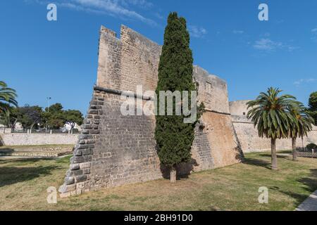 Italien, Mezzogiorno, Apulien / Apulien, Provinz Foggia, Manfredonia, Castello Svevo Angioino Stockfoto