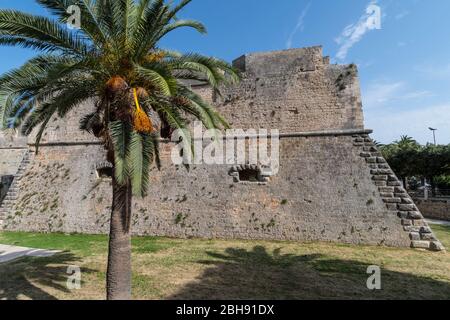 Italien, Mezzogiorno, Apulien / Apulien, Provinz Foggia, Manfredonia, Castello Svevo Angioino Stockfoto