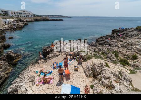 Italien, Mezzogiorno, Apulien / Apulien, Nardó, Lido Beija-Flor Stockfoto