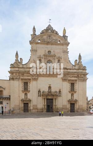 Italien, Mezzogiorno, Apulien / Apulien, Halbinsel Salento, Galatina, Chiesa dei Santi Pietro e Paolo Stockfoto