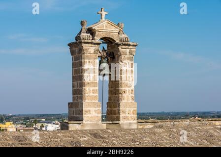 Italien, Mezzogiorno, Apulien / Apulien, Halbinsel Salento, Nardò, Glockenturm am Monastero Santa Teresa Stockfoto