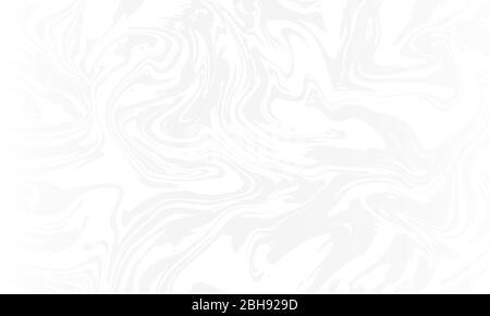 Weißer, glänzender Hintergrund mit wirbelnden Marmoreffektmustern mit verflüssigt und leicht glänzendem Verlauf. Vektor hat einen Kopierbereich mit Platz für Text. Stock Vektor