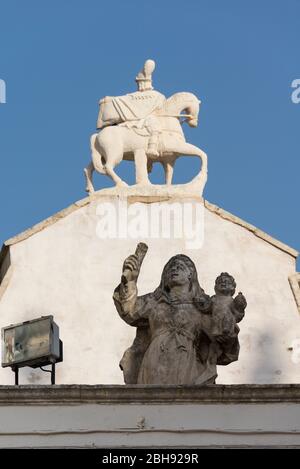 Italien, Mezzogiorno, Apulien / Apulien, Halbinsel Salento, Provinz Tarent, Martina Franca, Porta Santo Stefano Stockfoto