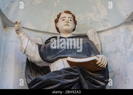 Italien, Mezzogiorno, Apulien / Apulien, Halbinsel Salento, Massafra Il Santuario della Madonna della Scala, heilige Figur Stockfoto