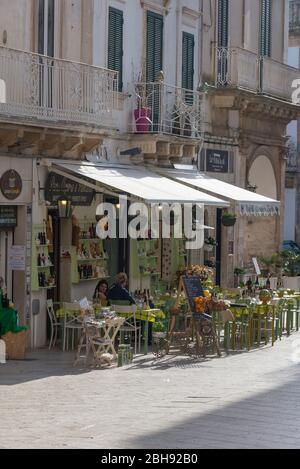 Italien, Mezzogiorno, Apulien / Apulien, Salento, Taranto, Martina Franca, Piazza Maria Immacolata Stockfoto