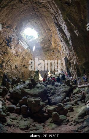 Italien, Mezzogiorno, Apulien / Apulien, Halbinsel Salento, Valle d'Itria, Grotte di Castellana Stockfoto