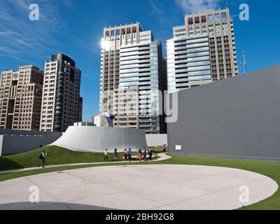 Asien, National Taichung Theater, Dach, Architektur, modern, Gebäude, Struktur, Design, Kultur, Rhythmus, Fluss, japanischen Architekten Toyo Ito, darstellende Kunst, künstlerische Stockfoto