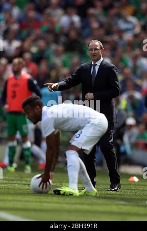 DUBLIN, REP OF IRELAND. Irland-Manager Martin O'Neill beim internationalen Freundschaftsspiel zwischen der Republik Irland und England im Aviva Stadium, Dublin, Irland am Sonntag, den 7. Juni 2015 (Quelle: MI News) Stockfoto