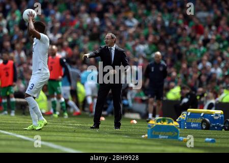 DUBLIN, REP OF IRELAND. Irland-Manager Martin O'Neill beim internationalen Freundschaftsspiel zwischen der Republik Irland und England im Aviva Stadium, Dublin, Irland am Sonntag, den 7. Juni 2015 (Quelle: MI News) Stockfoto