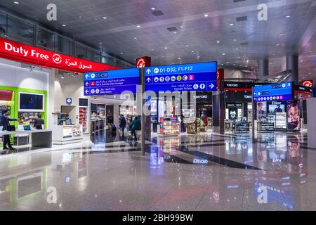 VAE, Dubai, Dubai International Airport, Duty Free Shopping Area Stockfoto