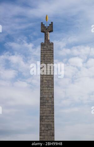 Armenien, Yerevan, sowjetischen Denkmal für 50 Jahre der sowjetischen Armenien Stockfoto