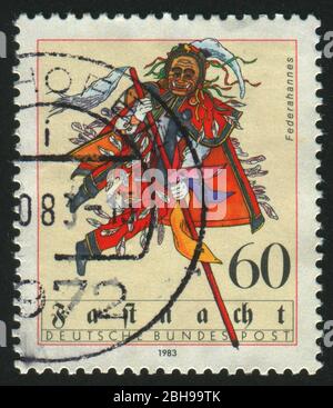 DEUTSCHLAND - UM 1983: Briefmarke gedruckt von Deutschland, zeigt Porträt Bessel, um 1983. Stockfoto
