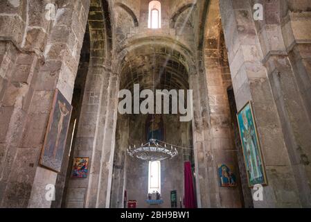 Armenien, Debed Canyon, Odzun, St. Astvatsatsin Kirche, 5. Jahrhundert, die legendäre Begräbnisstätte für die Windeln des Kindes Jesus Christus, Anbauteile innen Stockfoto