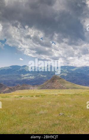 Armenien, Kraljevo, hohen Winkel Landschaft der Berge Stockfoto