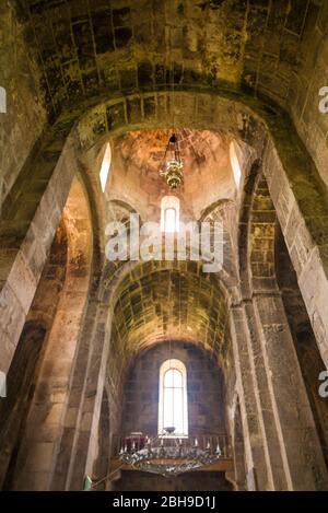 Armenien, Debed Canyon, Odzun, St. Astvatsatsin Kirche, 5. Jahrhundert, die legendäre Begräbnisstätte für die Windeln des Kindes Jesus Christus, Anbauteile innen Stockfoto