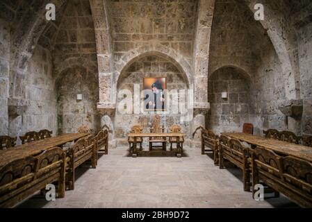 Armenien, Schweiz von Armenien, Haghartsin, Kloster Haghartsin, 10. Jahrhundert, Anbauteile innen Stockfoto