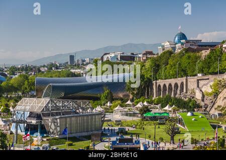 Georgien, Tiflis, Präsidentenpalast und Konzertsaal Stockfoto