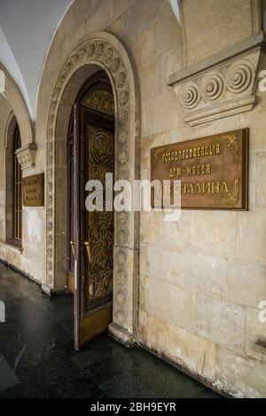 Georgien, Gori, Stalin Museum widmet sich ehemaligen sowjetischen Diktator Josef Stalin, außen Stockfoto