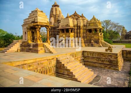 Khajuraho Tempel, Madhya Pradesh, Indien Stockfoto