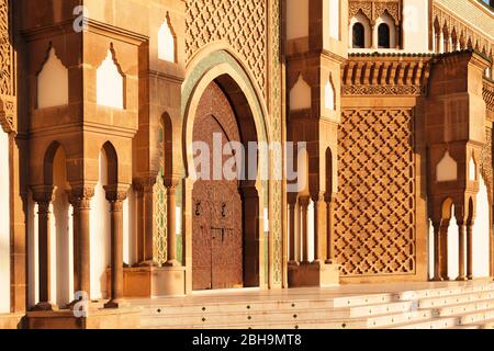 Hassan II. Moschee, Agadir, Al-Magreb, Marokko, Afrika Stockfoto