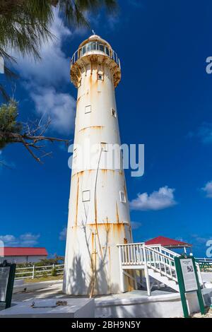 Historischer Leuchtturm, Grand Turk Island, Turks- und Caicosinseln, Zentralamerika Stockfoto