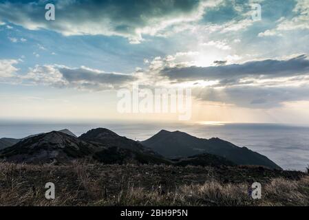 Italien, Mittelmeerinsel Sardinien (Sardegna), Küste südlich von Alghero Stockfoto