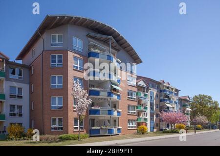 Appartementhaus Strandruh, Binz auf Rügen, Insel Rügen, Mecklenburg-Vorpommern, Deutschland, Europa Stockfoto