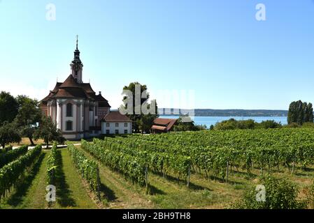 Europa, Deutschland, Baden-Württemberg, Bodensee, Birnau, Wallfahrtskirche Stockfoto