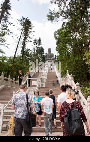 Tian Tan Big Buddha, Lantaus Island, Hongkong Stockfoto