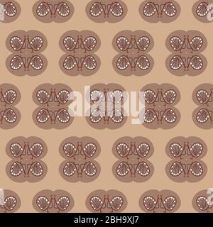 Ornament mit Pfauen nahtlose Vektor-Muster Stock Vektor