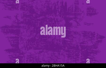 Vektor von lila Grunge Hintergrund mit rauen, alten, strukturierten Effekt. Illustration ist ideal für Hintergrundbilder und Banner mit Kopierraum für Text. Stock Vektor