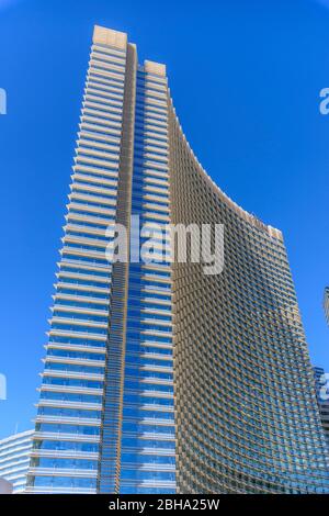 USA, Nevada, Clark County, Las Vegas, Las Vegas Boulevard, The Strip, CityCenter, Aria Resort and Casino Stockfoto