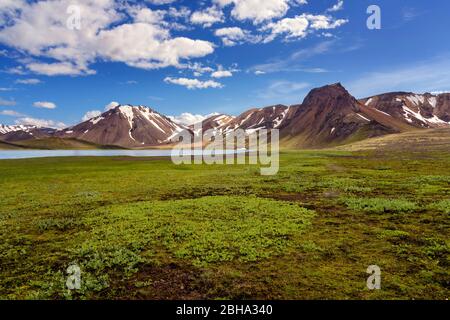 Landmannalaugar, Kylingaskard, Rhyolithberge, Berge, Hochland, Aussicht, Insel, Europa Stockfoto