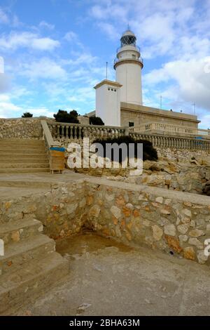 Leuchtturm am Cap de Formentor auf der Halbinsel Formentor, Mallorca, Balearen, Spanien Stockfoto