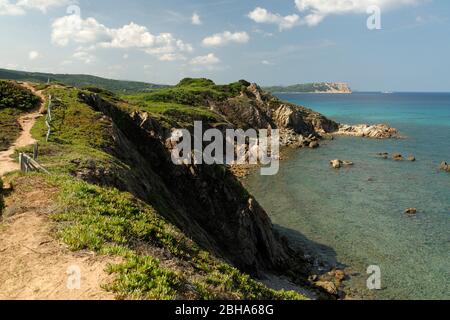 Spiaggia di Rena Majore, Provinz Olbia-Tempio, Mittelmeer, Sardinien, Italien Stockfoto