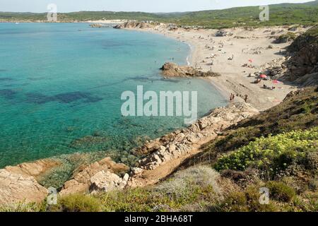 Spiaggia di Rena Majore, Provinz Olbia-Tempio, Mittelmeer, Sardinien, Italien Stockfoto