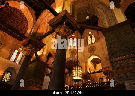 Kairo, Gizeh, Ägypten, al-Muizz Street, Al Moez Ldin Allah Al Fatmi, Muizz Street Stockfoto