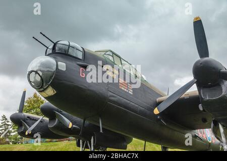 Kanada, Nova Scotia, Kingston, Greenwood Aviation Museum an CFB Greenwood, WW2-Ära Lancaster Bomber Stockfoto
