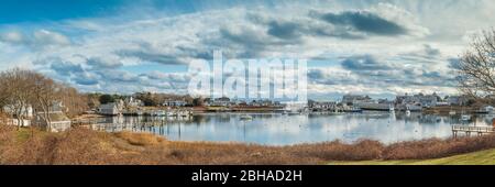 USA, New England, Massachusetts, Cape Cod, Harwich, Wychmere Harbour Stockfoto