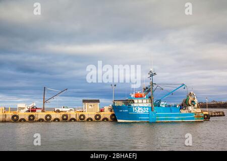 Kanada, New Brunswick, nordöstlichen New Bruswick, Caraquet, Boote im Hafen Stockfoto