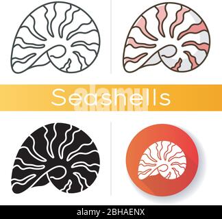 Moonshell-Symbol Stock Vektor