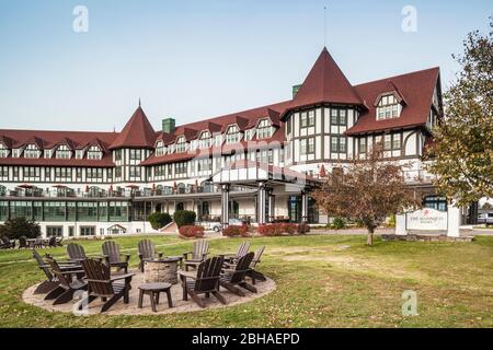 Kanada, New Brunswick, Bucht von Fundy, St. Andrews by the Sea, Algonquin Hotel, historisches Hotel aus dem Jahr 1889 Stockfoto