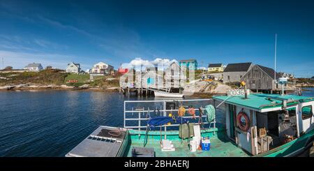 Kanada, Nova Scotia, Peggy's Cove, Fischerdorf an der Atlantikküste Stockfoto