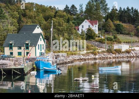 Kanada, Nova Scotia, Northwest Cove, einem kleinen Hafen an der Küste Stockfoto