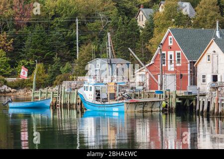 Kanada, Nova Scotia, Northwest Cove, einem kleinen Hafen an der Küste Stockfoto