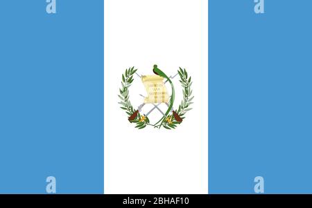 Flagge von Guatemala Stock Vektor