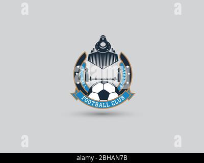 Fußball-Logo Club lafayette Stock Vektor